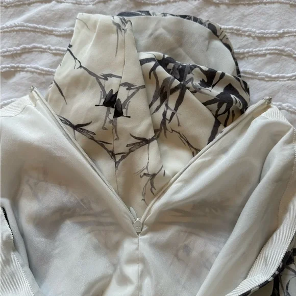 HAUTE HIPPIE | Short Side Gather Printed Silk Skirt - XS - Picture 4 of 5